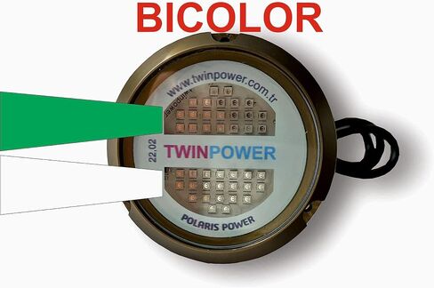 مصباح LED للقارب تحت الماء من توين باور IP68 4500lm 42LED أبيض 3030LED (أزرق-أزرق) in Kuwait