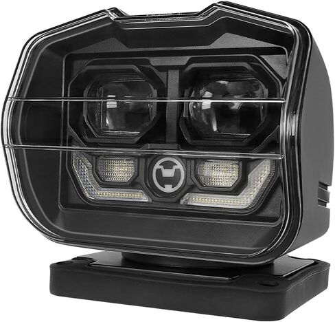 كشاف كشاف للقارب، كشاف كشاف للتحكم في كشاف الشاحنة 80 وات 360 درجة LED دوار للتحكم في بقعة ضوء العمل لشاحنات الدفع الرباعي على الطرق الوعرة والقوارب المنزلية in Kuwait