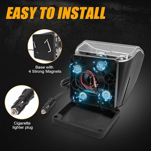 كشاف كشاف للقارب، كشاف كشاف للتحكم في كشاف الشاحنة 80 وات 360 درجة LED دوار للتحكم في بقعة ضوء العمل لشاحنات الدفع الرباعي على الطرق الوعرة والقوارب المنزلية in Kuwait