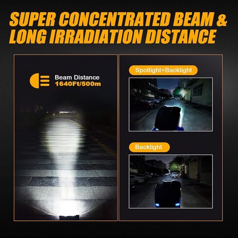 كشاف كشاف للقارب، كشاف كشاف للتحكم في كشاف الشاحنة 80 وات 360 درجة LED دوار للتحكم في بقعة ضوء العمل لشاحنات الدفع الرباعي على الطرق الوعرة والقوارب المنزلية in Kuwait