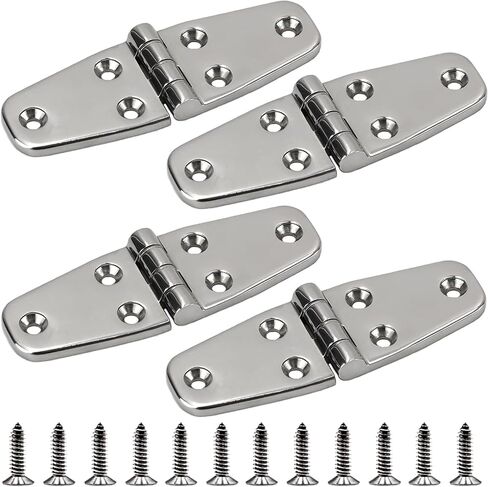 SHENGHUISS Boat Hatch Casting Hinge 316 Stainless Steel Marine Heavy Duty Door Hinges for Boat, Yacht with Screws in Saudi Arabia