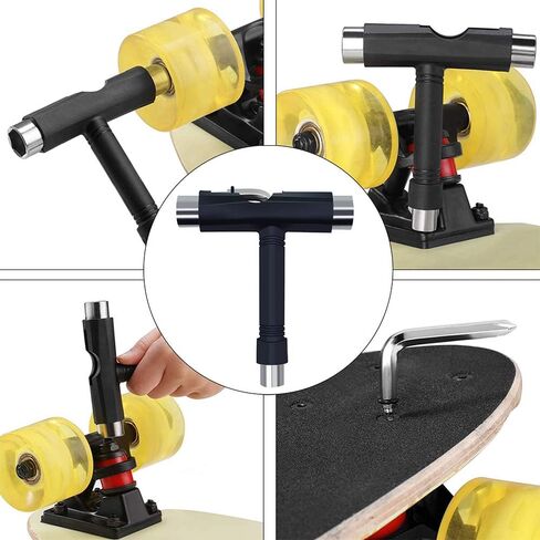 BESIY All-in-one Multi-Functional Portable Skate Tool Set of 2, T-Tool&Y-Tool for Skateboard Longboard Mini Skateboard Cruiser Scooter in Kuwait
