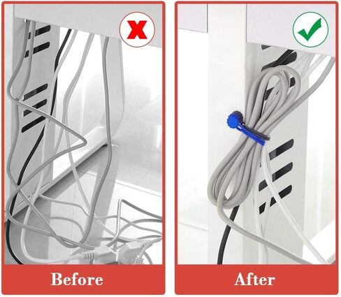 Rich&Ray Magnetic Reusable Silicone Cable Ties, Phone Cord Holder 7.48'' | For Headphone Cables, Charging Cable Organizer, Book Markers, Hanging Stuff in Kuwait