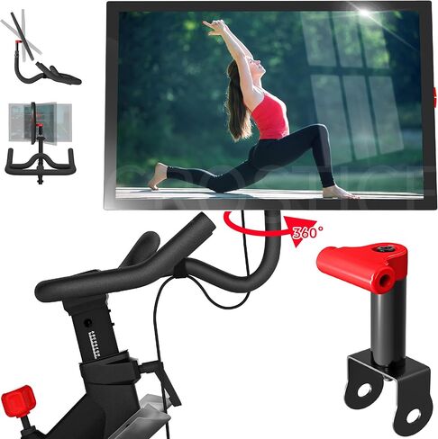 Crostice Swivel Arm Compatible with Peloton Bike,(Upgraded Modles) Pivot for Off-Bike Workout, 360° Movement Monitor Adjuster Accessories, Black or Red Swivel Mount in Kuwait