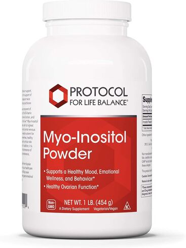 Protocol For Life Balance - Myo-Inositol Powder - Supports a Healthy Mood, Emotional Wellness, Behavior and Ovarian Function, Energy Boost, and Sleep Support - 1lb. (454 g) in Saudi Arabia
