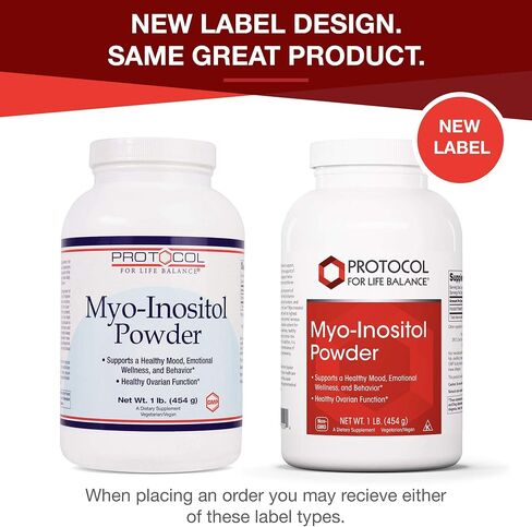 Protocol For Life Balance - Myo-Inositol Powder - Supports a Healthy Mood, Emotional Wellness, Behavior and Ovarian Function, Energy Boost, and Sleep Support - 1lb. (454 g) in Saudi Arabia