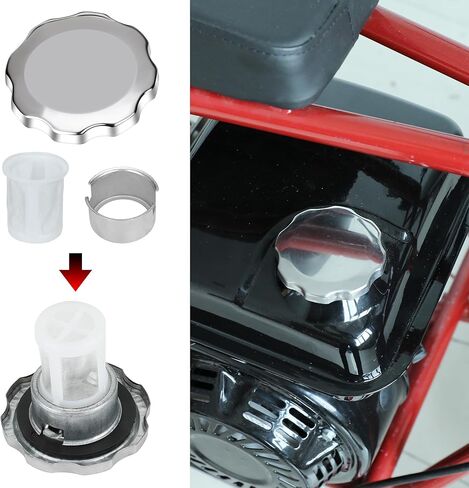 GREHUA Gas Fuel Tank Cap Metal Universal for Coleman CT200U BT200X KT196 Predator 212cc 196cc 6.5hp GX160 GX200 Baja Warrior MB165 Massimo MB200 420cc 301cc GX390 GX340 Go Kart Engine Mini Bike Parts in Saudi Arabia