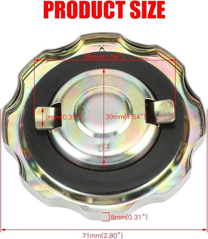 GREHUA Gas Fuel Tank Cap Metal Universal for Coleman CT200U BT200X KT196 Predator 212cc 196cc 6.5hp GX160 GX200 Baja Warrior MB165 Massimo MB200 420cc 301cc GX390 GX340 Go Kart Engine Mini Bike Parts in Saudi Arabia