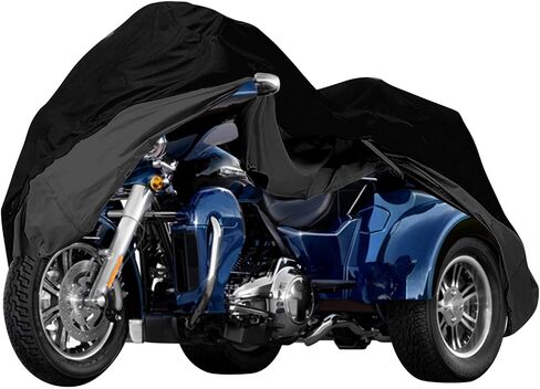 Waterproof Motorcycle Cover Replace for Harley Davidson Cruiser Models, 420D Oxford Cloth Softail, Dyna, Iron 883, Fat Boy 114, Forty-Eight, Low Rider, Sport Glide Cover for Snow Rain Protection in Saudi Arabia
