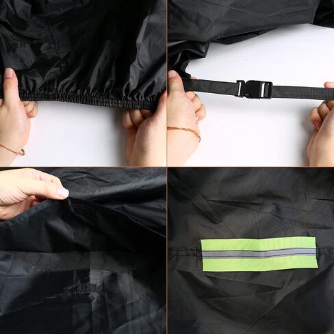 Waterproof Motorcycle Cover Replace for Harley Davidson Cruiser Models, 420D Oxford Cloth Softail, Dyna, Iron 883, Fat Boy 114, Forty-Eight, Low Rider, Sport Glide Cover for Snow Rain Protection in Saudi Arabia