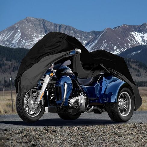 Waterproof Motorcycle Cover Replace for Harley Davidson Cruiser Models, 420D Oxford Cloth Softail, Dyna, Iron 883, Fat Boy 114, Forty-Eight, Low Rider, Sport Glide Cover for Snow Rain Protection in Saudi Arabia