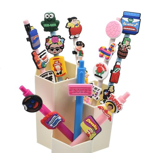 24PCS Mexican Pencil Toppers Pencil Clip Decoration for Students Gifts Awards,Chavo del ocho Straw Toppers for tumbler Glass Straw Decoration in Kuwait