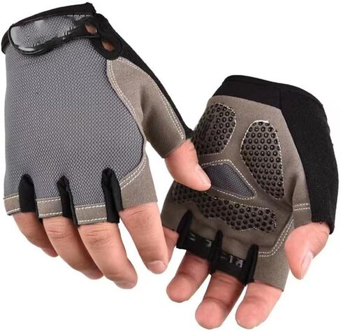 WULI Cycling Gloves Half Finger Men's and Women's Fitness Gloves for Cycling, Breathability, Anti Slip Yoga Equipment, Anti cocooning, Wrist Protection Thickened Palm in Saudi Arabia