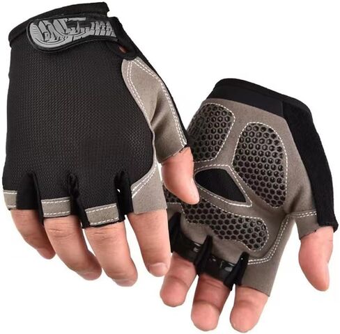 WULI Cycling Gloves Half Finger Men's and Women's Fitness Gloves for Cycling, Breathability, Anti Slip Yoga Equipment, Anti cocooning, Wrist Protection Thickened Palm in Saudi Arabia