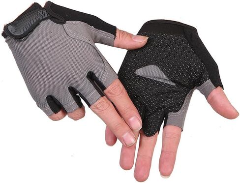 WULI Cycling Gloves Half Finger Men's and Women's Fitness Gloves for Cycling, Breathability, Anti Slip Yoga Equipment, Anti cocooning, Wrist Protection Thickened Palm in Saudi Arabia