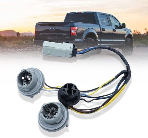 مجموعة مصابيح الذيل متوافقة مع Ford F-150 2018 2019 2020 نوع الهالوجين، F150 OE-Style استبدال JL3Z-13404-H، مع لمبة وحزام أمان، بدون LED، بدون نقطة عمياء، جانب الركاب الأيمن in Kuwait