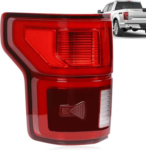 Nakuuly LED Tail Light with Blind Spot Compatible With Ford F150 2018 2019 2020 Left Driver Side Taillight Rear Brake Lamp Signal Assembly # ‎KL3Z13405B (Module NOT Included) in Saudi Arabia