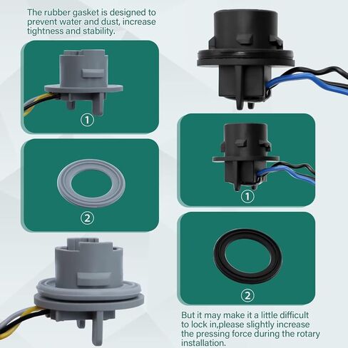 مجموعة مصابيح الذيل متوافقة مع Ford F-150 2018 2019 2020 نوع الهالوجين، F150 OE-Style استبدال JL3Z-13404-H، مع لمبة وحزام أمان، بدون LED، بدون نقطة عمياء، جانب الركاب الأيمن in Kuwait