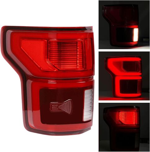 Nakuuly LED Tail Light with Blind Spot Compatible With Ford F150 2018 2019 2020 Left Driver Side Taillight Rear Brake Lamp Signal Assembly # ‎KL3Z13405B (Module NOT Included) in Saudi Arabia