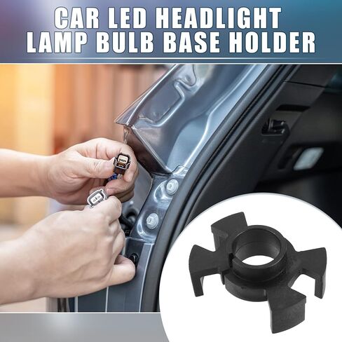 H1 عالية شعاع سيارة LED المصباح الكهربي قاعدة حامل مأخذ توصيل محول التجنيب لبيجو 508 2008 3008 أسود 1 زوج in Kuwait