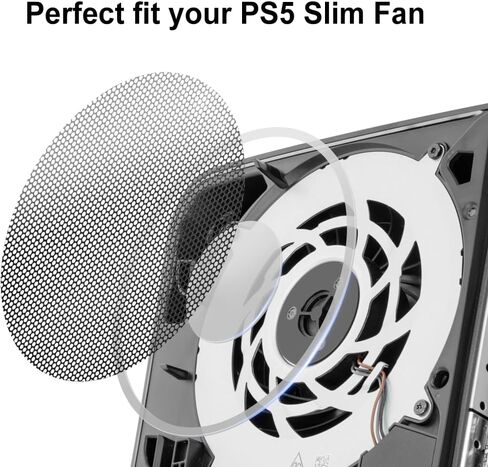 4 Pack Dust Filter for PS5 Slim Heatsink Fan, Dust Cover with Cooling Vents for PS5 Slim Heatsink Fan in Saudi Arabia