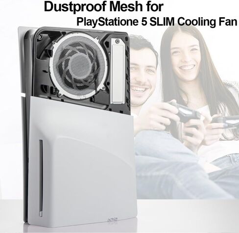 4 Pack Dust Filter for PS5 Slim Heatsink Fan, Dust Cover with Cooling Vents for PS5 Slim Heatsink Fan in Saudi Arabia
