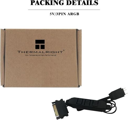 Thermalright 5V A-RGB Computer Fan Controller, 5V 3PIN Lighting Controller, PC Fan Controller, Support 3PIN/5V Lighting Interface, SATA Direct Supply in Saudi Arabia