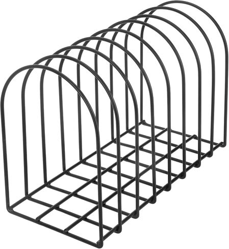 MyGift Large Desktop Document Holder, Black Metal Wire File Folder Organizer Rack with 8-Slots and Arch Design in Saudi Arabia