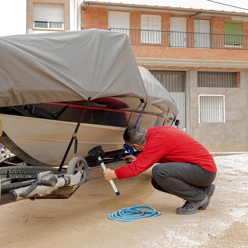 غطاس إفشل ذو كأس دائري دائري لمحرك القارب مع مجموعة أدوات شطف خرطوم - تنظيف المحرك الداخلي البحري in Kuwait