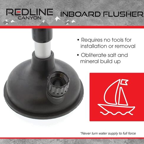 غطاس إفشل ذو كأس دائري دائري لمحرك القارب مع مجموعة أدوات شطف خرطوم - تنظيف المحرك الداخلي البحري in Kuwait