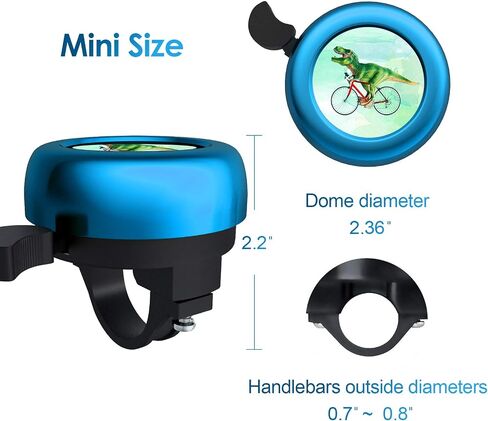 Kid's Bike Bell Vintage Classic Aluminum Alloy Bicycle Bell Loud Crisp Sound Bike Horns Unicorn Cycling Bell Handlebars Bell for Bike Blue Bicycle Bell for Adults Girls Boy in Saudi Arabia