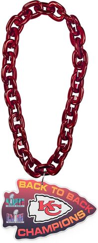 Aminco Kansas City Chiefs NFL Back to Back Super Bowl Champions Fan Chain, Red in Saudi Arabia