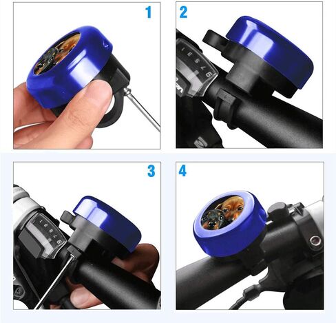 جرس دراجة للأطفال كلاسيكي من سبائك الألومنيوم جرس دراجة بصوت عالٍ ونقي أبواق الدراجة يونيكورن جرس مقود الدراجة جرس للدراجة جرس دراجة أزرق للبالغين البنات والأولاد in Kuwait