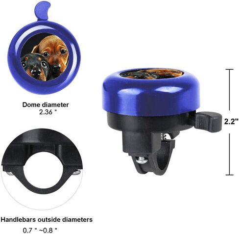 جرس دراجة للأطفال كلاسيكي من سبائك الألومنيوم جرس دراجة بصوت عالٍ ونقي أبواق الدراجة يونيكورن جرس مقود الدراجة جرس للدراجة جرس دراجة أزرق للبالغين البنات والأولاد in Kuwait
