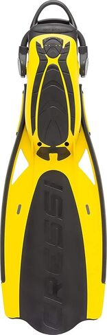Cressi Adult Open Heel Fins with Elastic Bungee Strap for Scuba Diving - Strength, Power, Comfort, Aesthetics, Lightness - Thor EBS: Made in Italy in Saudi Arabia