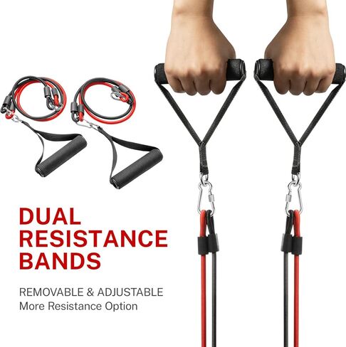 CURSOR FITNESS Twist Steppers للتمرين، درج صغير، آلة خطوة مكتبية مع أشرطة مقاومة مزدوجة للتمرين المنزلي in Kuwait