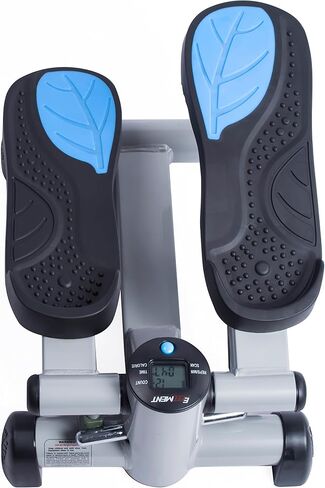 EFITMENT Fitness Mini Stepper لتمارين الجسم بالكامل، معدات تمارين القلب، دواسات مضادة للانزلاق، هيدروليكية قابلة للتعديل، شاشة LCD رقمية مع أشرطة مقاومة اختيارية in Kuwait