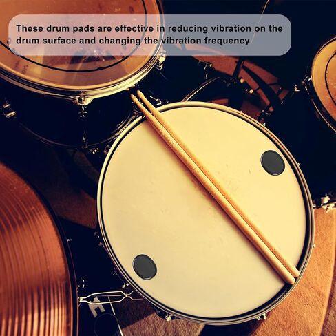 48 Pcs Drum Muffler Drum Silencer Pads Drum Dampeners Gel Pads Drum Mute Pads Silicone Drum Mute Gel Drum Dampeners Drum Dampener Gels Drum Accessories for Drums Control in Saudi Arabia