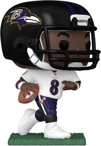 Lamar Jackson (Baltimore Ravens) (Away Jersey) Funko Pop! NFL Series 9 in Saudi Arabia