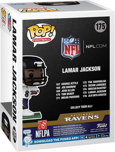 Lamar Jackson (Baltimore Ravens) (Away Jersey) Funko Pop! NFL Series 9 in Saudi Arabia