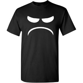 Mad Smile Face Graphic Sarcastic Emoticon Funny T Shirt