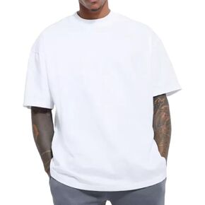 Men Oversized T Shirts Unisex Tee Suumer Loose Fit Short Sleeve Casual Streetwear Baggy Basic Tops