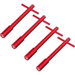 Moroso 68605 Valve Cover Wing Nuts, Red Powder Coat, Pack of 4