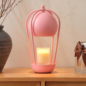SpaceTime Candle Warmer Lamp with Timer,Farmhouse Candle Lamp Warmer for Wax,Electric Lamp Candle Warmer for Jar Candles,Dimmable Light,Home Decor,Gifts for Mom (White)