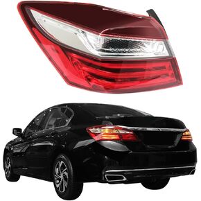Passenger Side Tail Light Assembly Compatible with Honda Accord 2016 2017, Right Taillight Set, Rear Outer Taillamp Replacement HO2805108