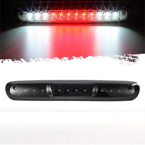 Partsam High Mount Stop Light Led Third 3rd Brake Light Replacement for Silverado and Sierra 1500 2500 HD 3500 HD 2007 to 2013 Rear Cab Roof Brake Tail Light Cargo Lamp Smoke Lens Black Housing