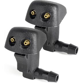 Click&Fit 2-pcs Windshield Washer Nozzles compatible with Mazda 3 2003-2009, Mazda 6 2002-2008, Mazda 5 06-10, RX-8 2004-2011 – Wiper sprayers jet GK2C67510B BN8W-67-510
