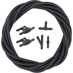 ApplianPar Windshield Wiper Washer Squirter Nozzle Spray Jet Kit and 3 Meters Fluid Hose Tube Pipe Connector for Toyota RAV4 Camry Tundra Tacoma 4Runner Prius Venza Avalon Corolla