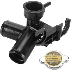 Engine Radiator Filler Neck with Sealed Cap Upper Radiator Coolant Filler Neck Water Pipe - Compatible for Hyundai Elantra 2011-2016 for Kia Forte5 2014-2018 - Replace Part 25329-3X600/25330-1P000