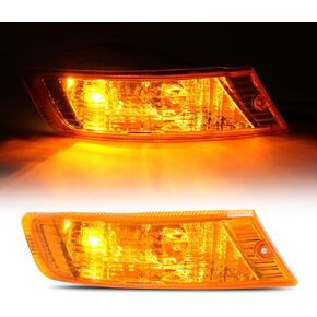HECASA Left Turn Signal Light Compatible with 2005-2007 Jeep Liberty Replacement for CH2520143 55156767AE 18597601 Turn Signal Lamp Yellow Lens - Driver Side